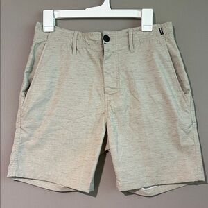 Hurley Men's Dri-Fit or H2O-DRI hybrid shorts in a tan color. Size 31